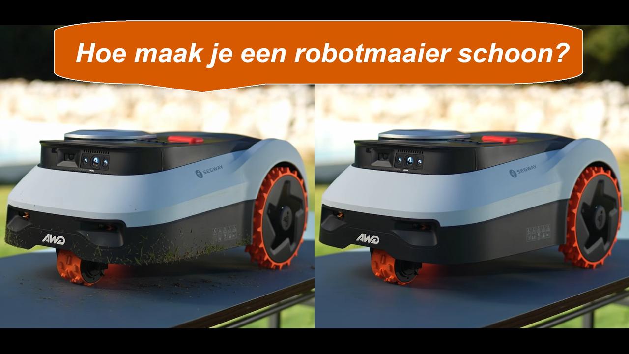 Robotmaaier schoonmaken: zo verwijder je grasresten, vuil en modder