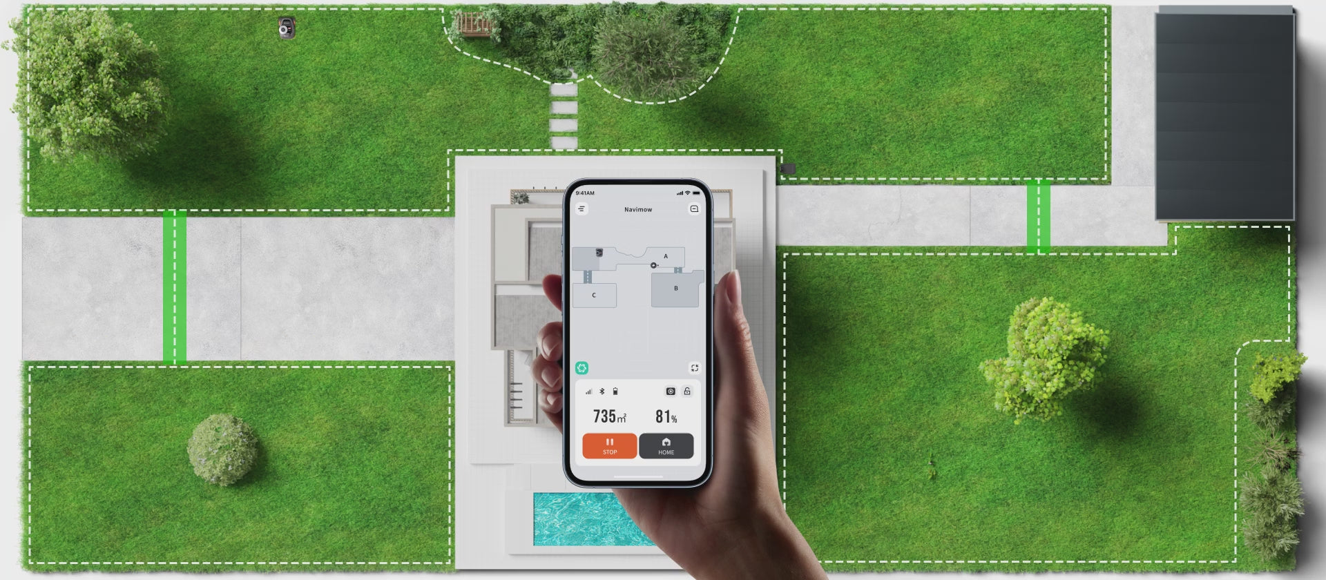 Laad video: <p>Stel maaischema's in voor meerdere zones</p>